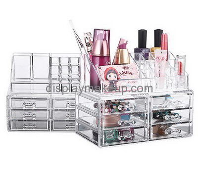 Custom acrylic makeup organizer cheap clear makeup storage containers clear drawers for makeup DMO-196