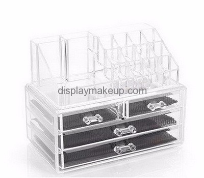 Factory hot selling acrylic drawer organiser professional makeup display makeup mac cosmetic display stand DMO-115