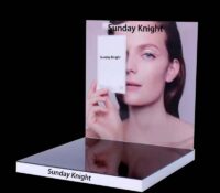 Wholesale custom acrylic skincare LED display props