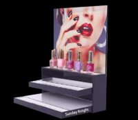 Wholesale custom acrylic nail polish eyebrow pencil display prop