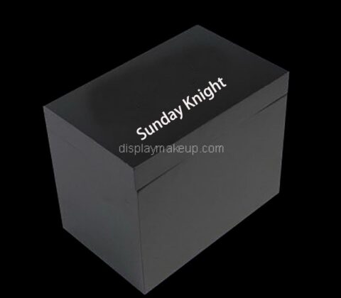 Wholesale custom acrylic cosmetics storage box with lid